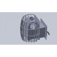 Estufa de sauna de leña - TEPLODAR BARREL 16 con puerta de cristal