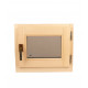 Ventana de sauna de 600x500 mm, horizontal