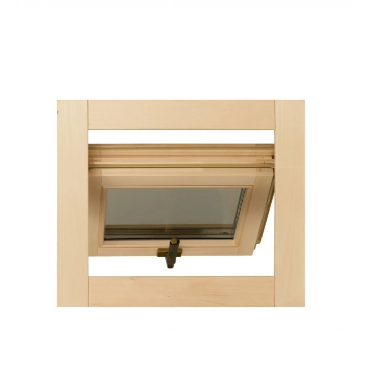 Ventana de sauna 600x500, tipo inglés
