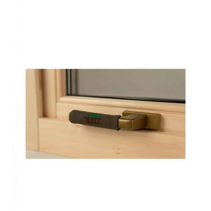 Ventana de sauna 600x500, tipo inglés