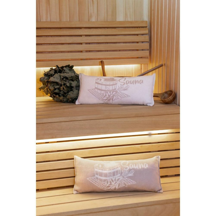 Almohada de sauna, beige
