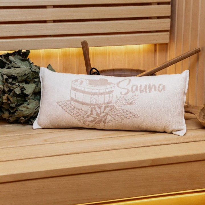 Almohada de sauna, beige