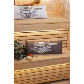 Almohada de sauna, marrón 