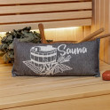 Almohada de sauna, gris oscuro - 2