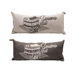 Almohada de sauna, gris oscuro 
