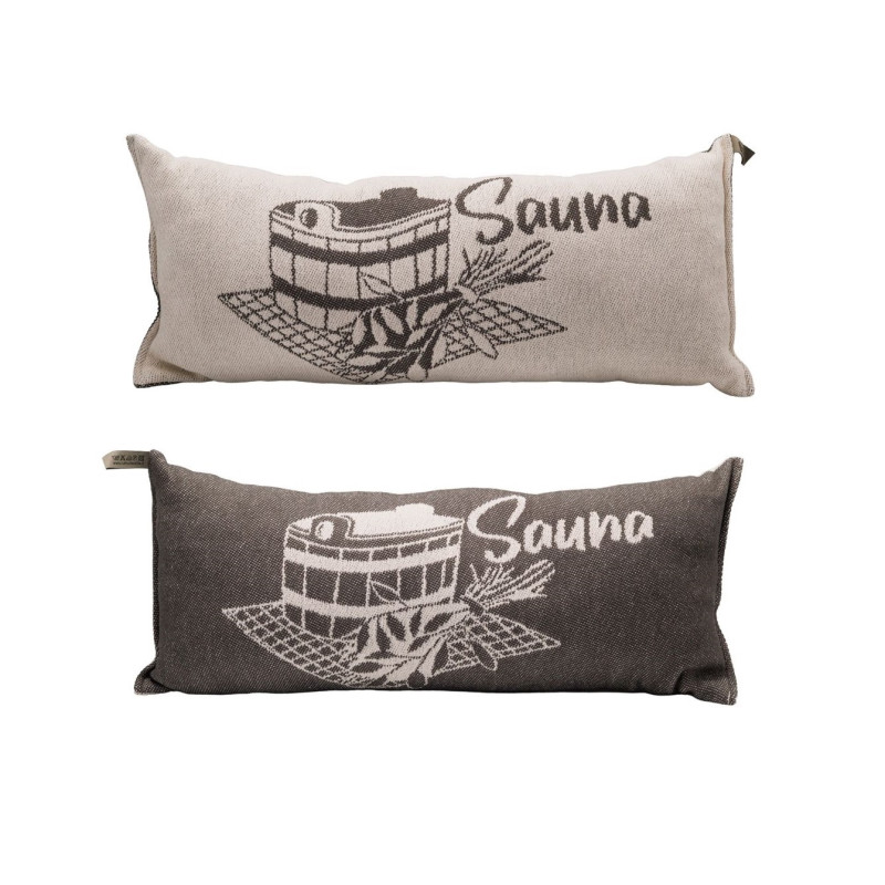 Almohada de sauna, gris oscuro