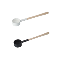 Cucharón para sauna SAUFLEX 53 cm, blanco y negro  Cucharón para sauna SAUFLEX 53 cm, blanco y negro