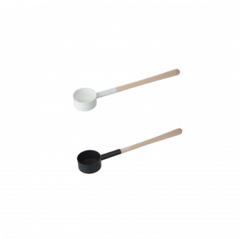 Cucharón para sauna SAUFLEX 53 cm, blanco y negro