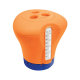 Dispensador flotante con termómetro, naranja