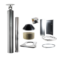 Conjunto de chimenea de acero con aislamiento - HARVIA - 4