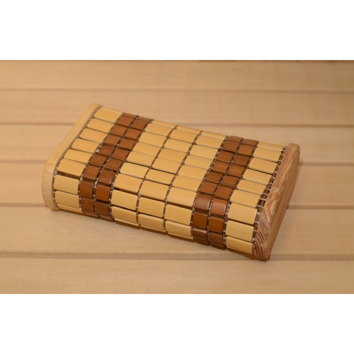 Juego de reposacabezas y batidor de bambú