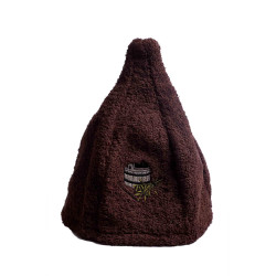 Gorro de sauna de algodón - MARRÓN  Gorro de sauna de algodón - MARRÓN