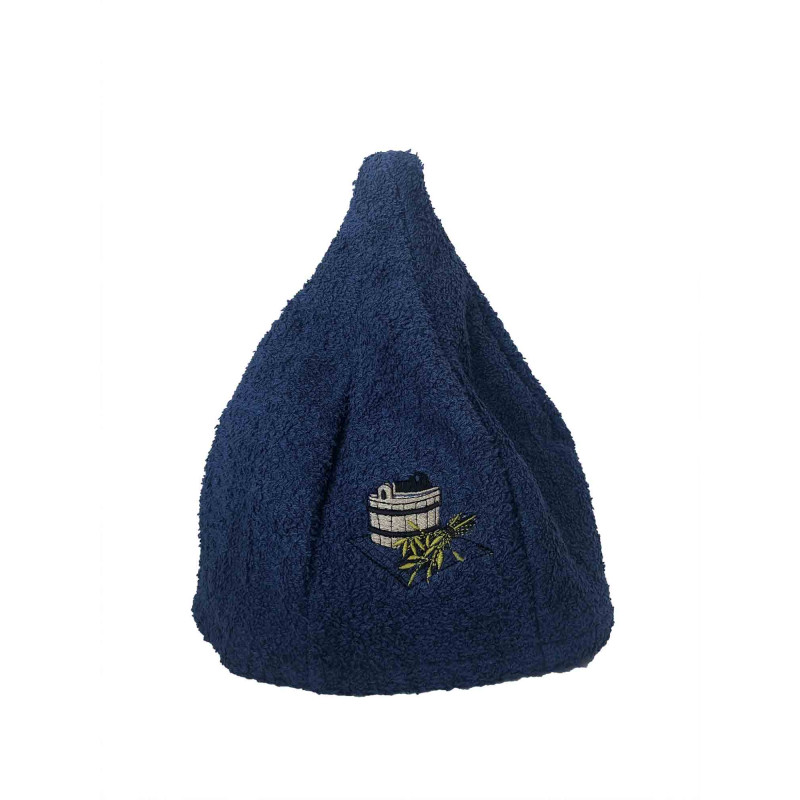 Gorro de sauna de algodón - AZUL