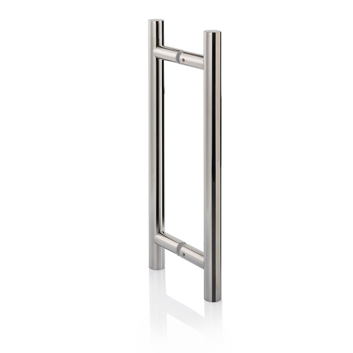 Manilla de puerta AD para puertas de cristal AU Mini Premium, cromada