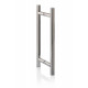 Manilla de puerta AD para puertas de cristal AU Mini Premium, cromada
