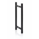 Manilla AD para puertas de cristal AU Mini Premium, metal negro