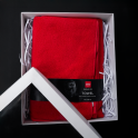 Toalla en caja de regalo, HARVIA, 70 x 140cm, rojo - 0