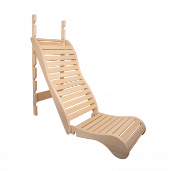 Litera de relajación para sauna, abachi