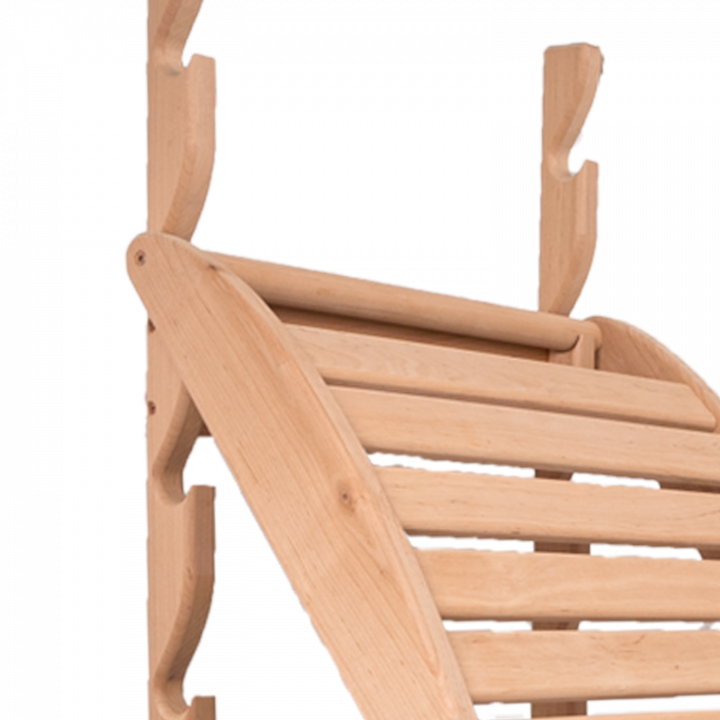 Litera de relajación para sauna, aliso negro