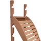 Litera de relajación para sauna, cedro