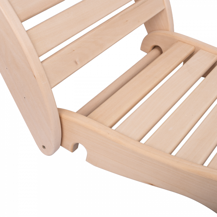 Litera de relajación para sauna, tilo.