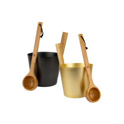 Juego de cubo y cucharón de aluminio RENTO 