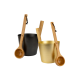 Juego de cubo y cucharón de aluminio RENTO, negro