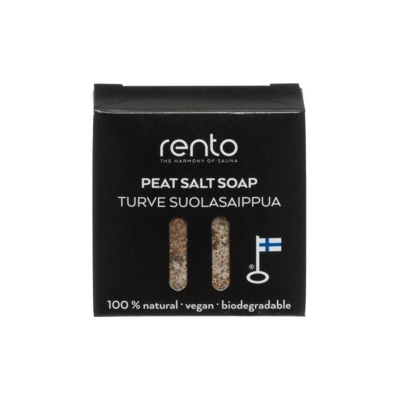 Jabón de sal RENTO, turba 50 g. Jabón de sal RENTO, turba 50 g.