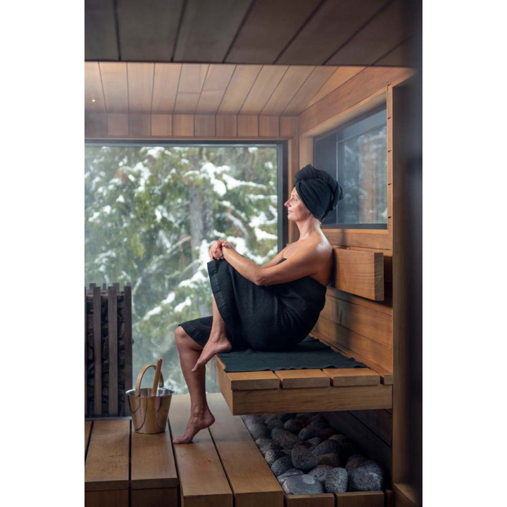 Funda para asiento de sauna RENTO - KENNO, 60 × 160, verde oscuro