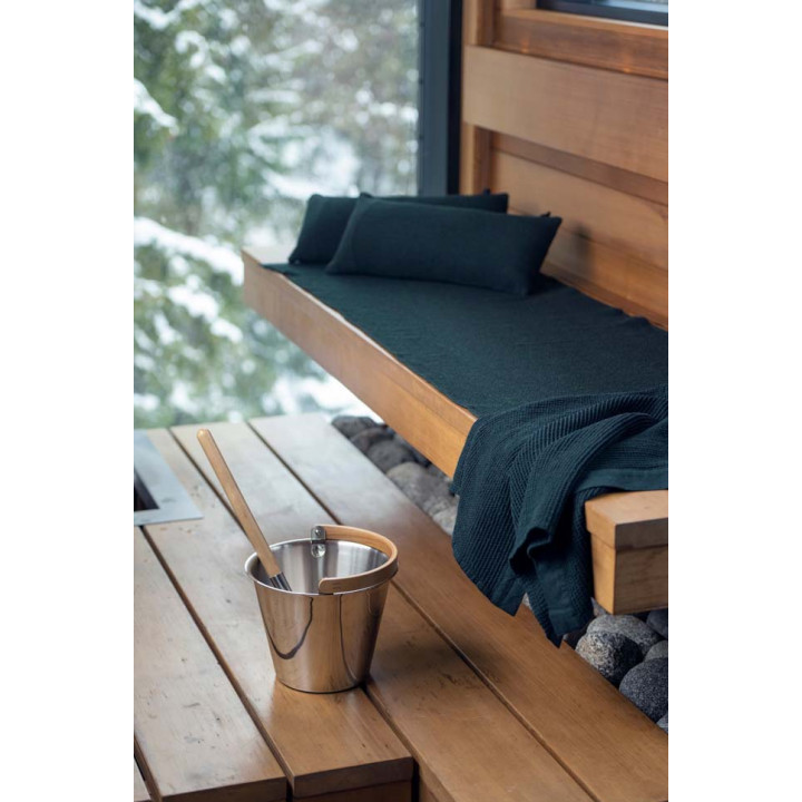 Funda para asiento de sauna RENTO - KENNO, 60 × 160, verde oscuro