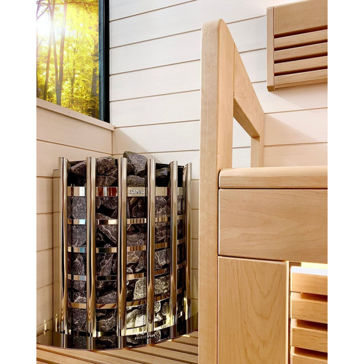 Calentador de sauna eléctrico - HARVIA Glow Corner TRC70XE 6,8 kW