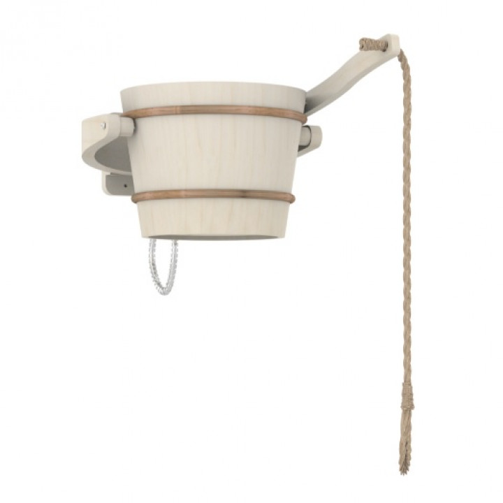 Cubo vertedor de ducha fría Harvia, álamo temblón, 18 l