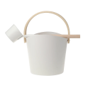 Juego de cubo y cucharón de aluminio SAUFLEX - 1