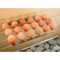 Bolas de sal SAUFLEX para saunas – Juego de 18 piezas con soporte - 2