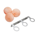Bolas de sal del Himalaya SAUFLEX, con soporte, 3 unidades - 1