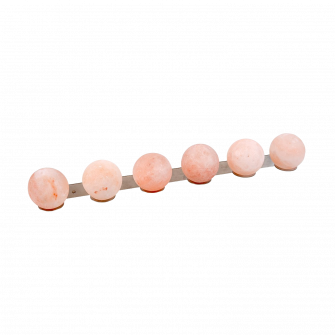 Bolas de sal del Himalaya SAUFLEX, con soporte, 6 unidades