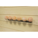 Bolas de sal del Himalaya SAUFLEX, con soporte, 6 unidades - 6
