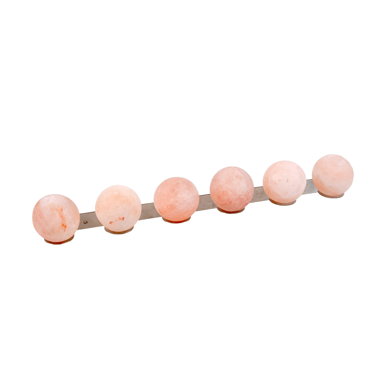 Bolas de sal del Himalaya SAUFLEX, con soporte, 6 unidades
