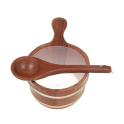 Cubo de madera SAUFLEX 4 l, cedro - 1