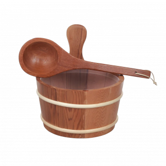 Cubo de madera SAUFLEX 4 l, cedro