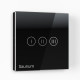 Control climático para sauna SAUNUM Base S Solution, panel de control negro.