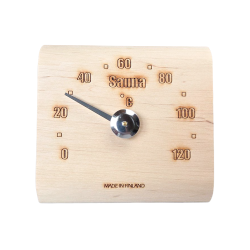 Termómetro para sauna de madera de aliso 