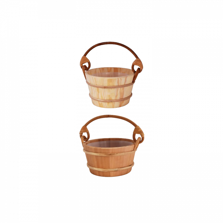 Cubos de madera SAWO 4 l, pino