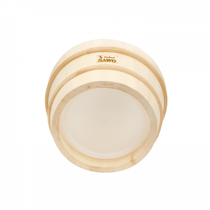 Cubo de madera SAWO con mango de madera 4 l, álamo temblón