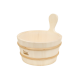 Cubo de madera SAWO con mango de madera 4 l, álamo temblón