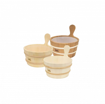 Cubo de madera SAWO con mango de madera 4 l