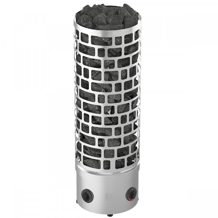 Calentador de sauna eléctrico – SAWOTEC Ari Round, con unidad de control, ARI3-60NB