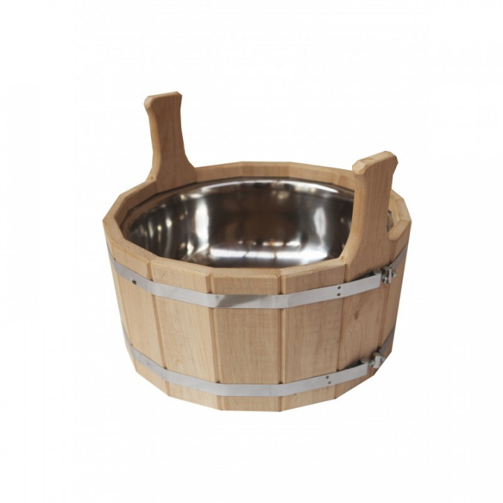 Cubo con inserto de acero inoxidable, 12 l