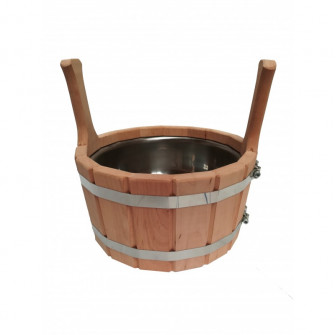 Cubo con inserto de acero inoxidable, 5 l