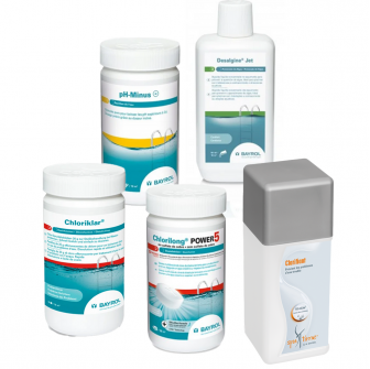 Kit de mantenimiento para jacuzzi o spa, con cloro.